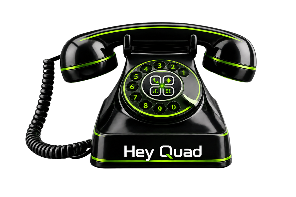 The Hey Quad rotary phone